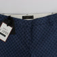 Polka Dotted Capri Stretch Jeans