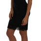 Elegant Black Lace Chemise Dress