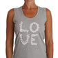 Elegant Sleeveless Lace Embroidered Top