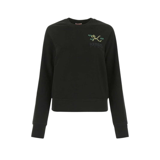 Black Cotton Sweatshirt
