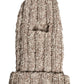 Beige Wool Knitted Ski Mask Balaclava Hat