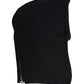 Black Wool Whole Head Wrap Balaclava Hat