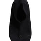 Black Wool Whole Head Wrap Balaclava Hat