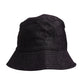 Black Wide Brim Nylon Bucket Hat