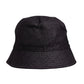 Black Wide Brim Nylon Bucket Hat
