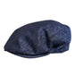 Blue Cotton Stretch Newsboy Hat