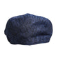 Blue Cotton Stretch Newsboy Hat