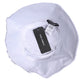 White Polyester Wide Brim Bucket Hat