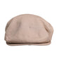 Beige Cotton Newsboy Capello Cabbie Hat