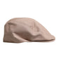 Beige Cotton Newsboy Capello Cabbie Hat
