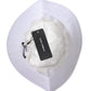 White Cotton Wide Brim Bucket Hat