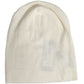 Beige Wool Blend Knitted Beanie Cap