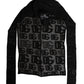 Black Logo Mesh Whole Head Wrap Hat