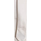 White Solid Silk Adjustable Necktie Tie