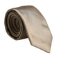 Beige Solid Silk Adjustable Necktie Tie