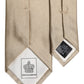 Beige Solid Silk Adjustable Necktie Tie