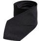 Black Solid Silk Adjustable Necktie Tie