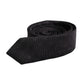 Black Circles Silk Adjustable Necktie Tie
