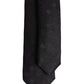 Black Circles Silk Adjustable Necktie Tie