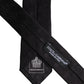 Black Circles Silk Adjustable Necktie Tie