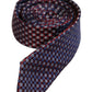 Red Blue Circles Silk Adjustable Necktie Tie