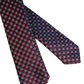 Red Blue Circles Silk Adjustable Necktie Tie