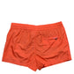 Orange Polyester Beachwear Shorts 2Pc Swimwear