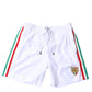 White Stripes Beachwear Shorts 2 Pc Swimwear