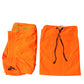 Orange Polyester Beachwear Shorts 2Pc Swimwear