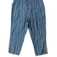 Blue Shark Print Cropped Beachwear Swimwear