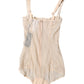 Beige Tulle Balconette Bra Bodysuit Underwear