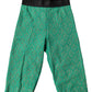 Green Logo Monogram Cropped Tights Underwear