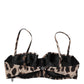 Brown Leopard Nylon Balconcino Bra Underwear