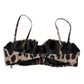 Brown Leopard Nylon Balconcino Bra Underwear