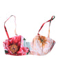 Multicolor Floral Padded Balconette Bra Underwear