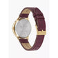Red Leather Dress Watch