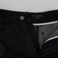 Chic High Waist Flare Jeans in Dark Blue
