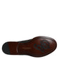 Black Embroidered Classic Leather Derby Dress Shoes