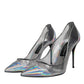Multicolor Iridescent Pointed Toe Pumps Shoes