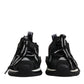 Black Mesh Sorrento Trekking Sneakers Shoes