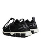 Black Mesh Sorrento Trekking Sneakers Shoes