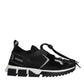 Black Mesh Sorrento Trekking Sneakers Shoes