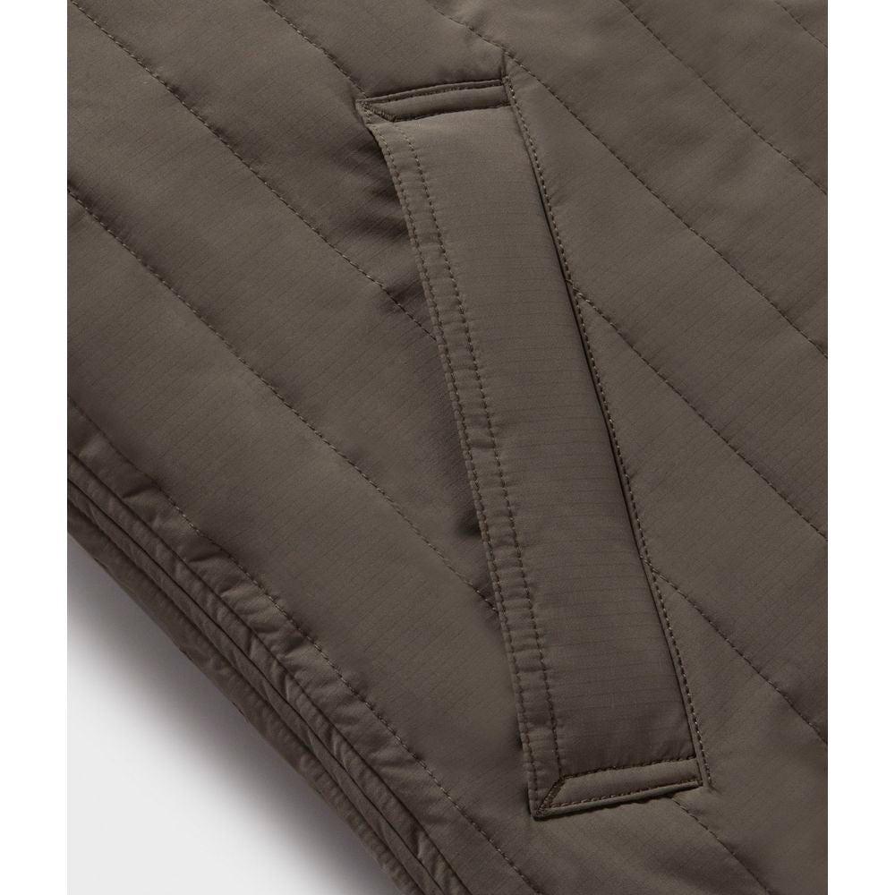 Green Polyester Men Vest