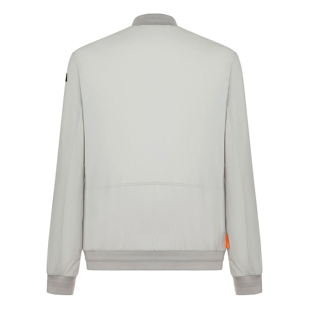 Gray Nylon Men Jacket
