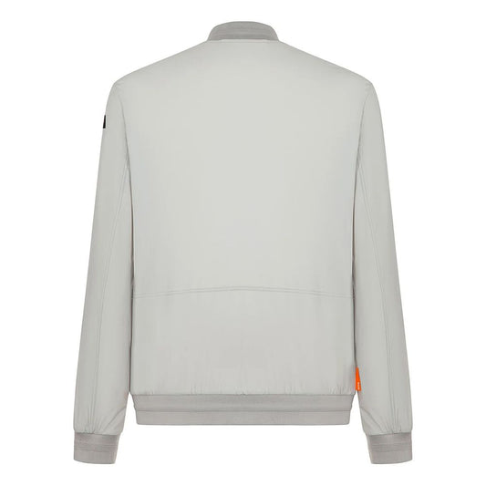 Gray Nylon Men Jacket