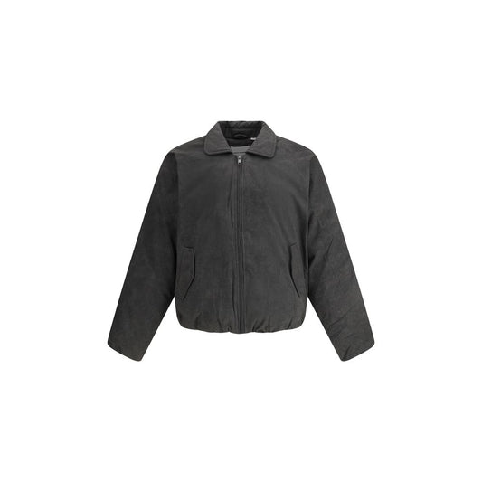 Gray Cotton Bomber