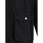 Black Cotton Shell Jacket