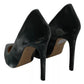 Gray Velvet Dress Stiletto Pumps Shoes