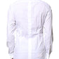 White GOLD CottonPoplin Bib Formal Dress Shirt