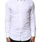 White GOLD Cotton Long Sleeves Dress Shirt